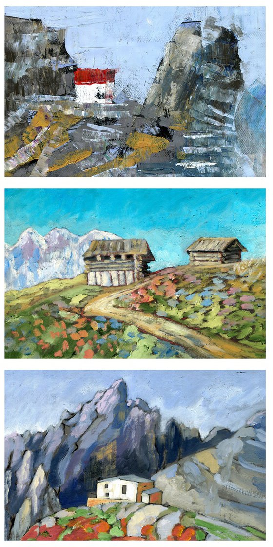 Mountain Hut Collection x 3