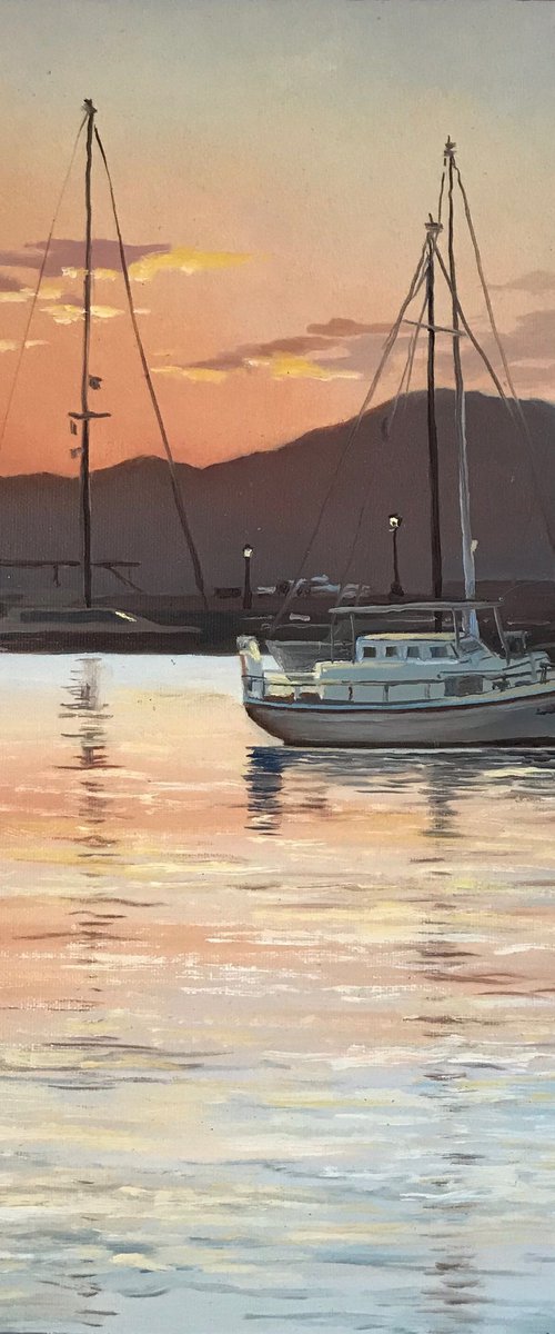 "Paros. Sunset."2019,42-45 by Irina Dorokhova