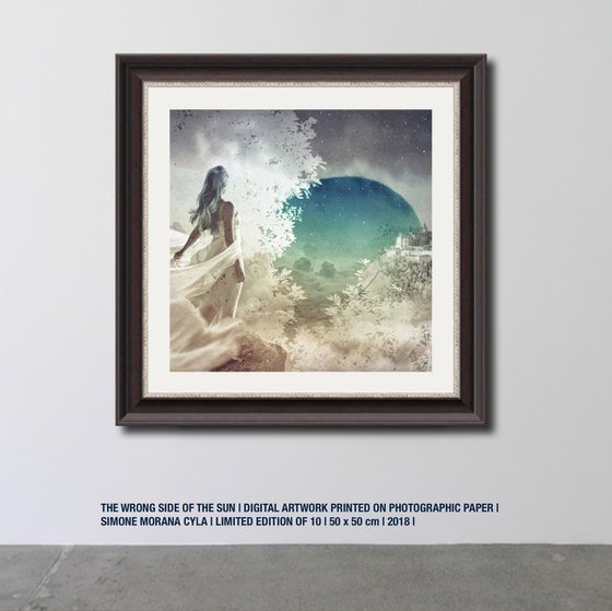 THE WRONG SIDE OF THE SUN | 2018 | DIGITAL ARTWORK PRINTED ON PHOTOGRAPHIC PAPER | HIGH QUALITY | LIMITED EDITION OF 10 | SIMONE MORANA CYLA | 50 X 50 CM