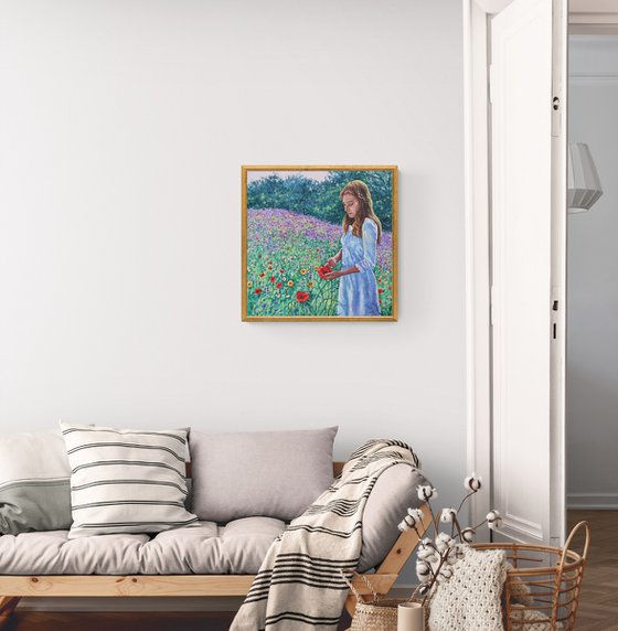 Summer Dreaming - girl in meadow