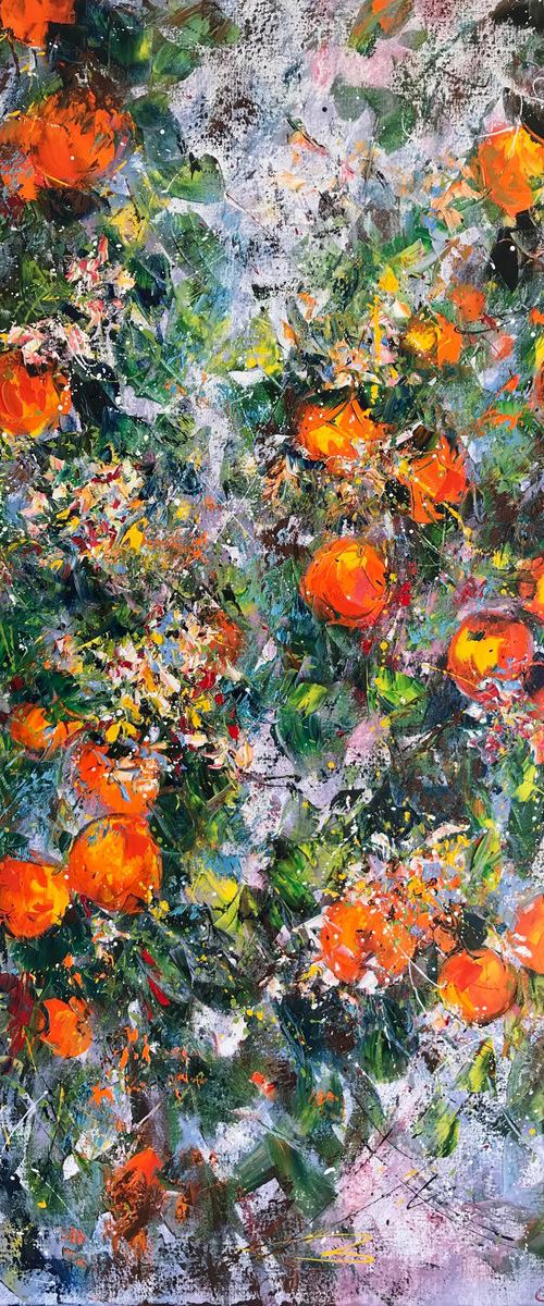 Blooming Orange Tree by Diana Malivani