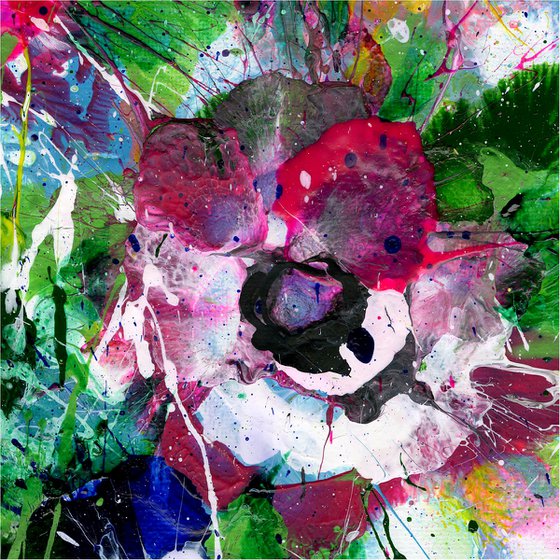 Flower Candy 2 - Floral Painting by Kathy Morton Stanion