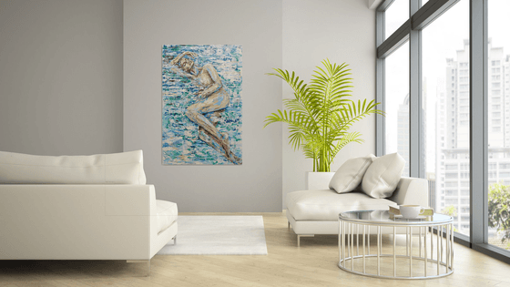 Laguna Monet – Blue White Figurative