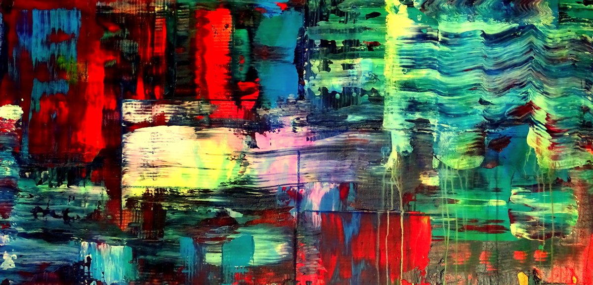 Abstract On Mdf 38 By Cb., 48 X 24, Artwork For Sale On Artfinder