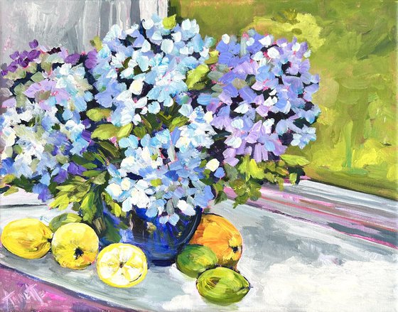 Hydrangeas and Citrus