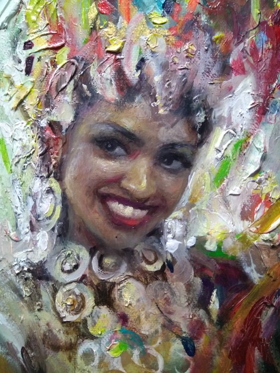 Carnival- Impasto Oil Painting