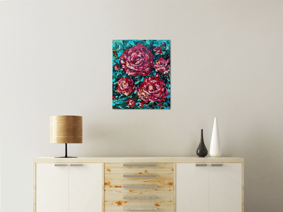 Roses - Abstract Red, 50*60 cm