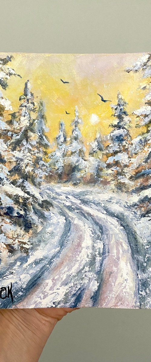 Winter road by Olga Kurbanova