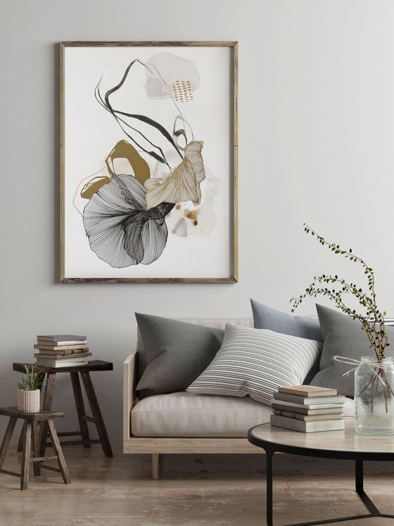 "Concord 3" Abstract acrylic minimal art