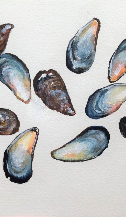 Blue mussels by Lena Smirnova