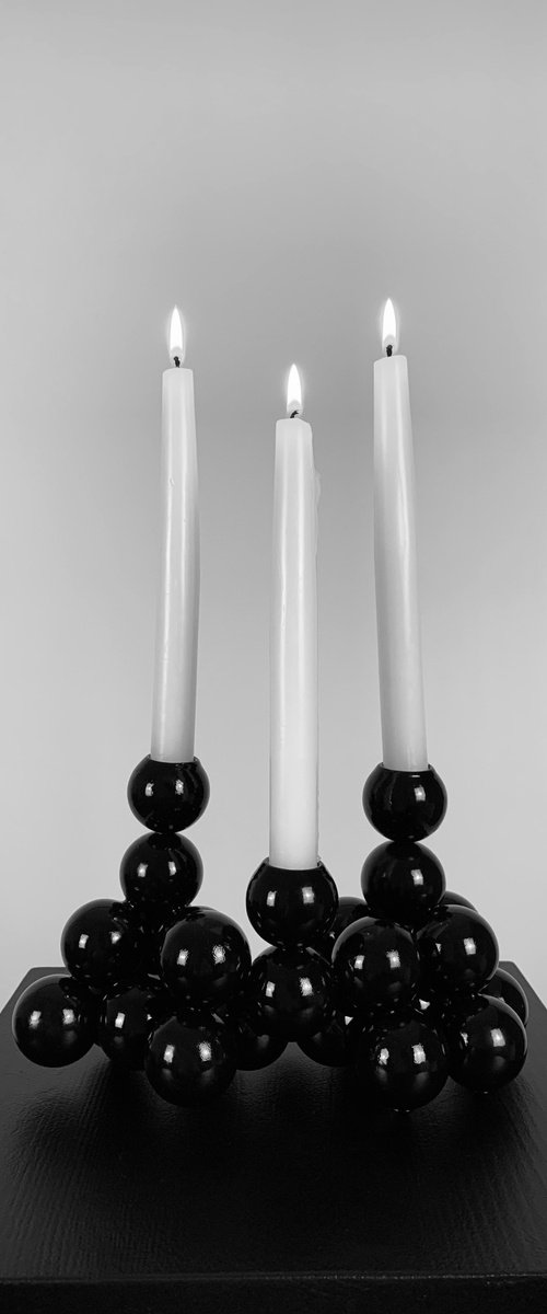 Sphere sculpture Candleholder by IRENA TONE