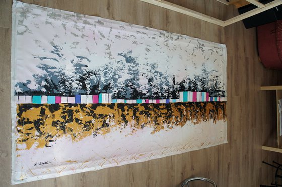 CANVAS ONLY - Borderline - 200 x 100 cm - XXXL (80 x 40 inches)