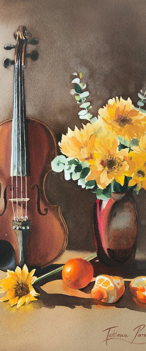 Music and flowers by Tatiana Paravisini