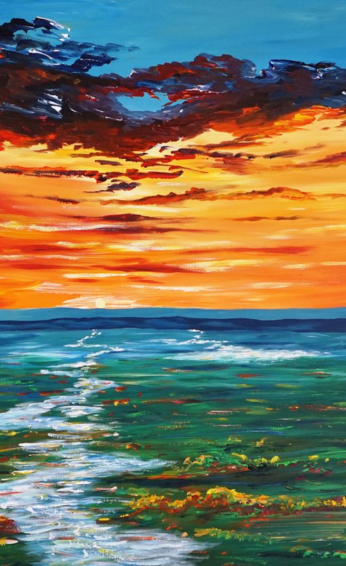 Landscape: Evening Mood XL 4 by Peter Nottrott