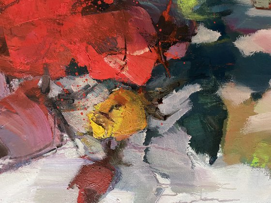 Still life with a towel.