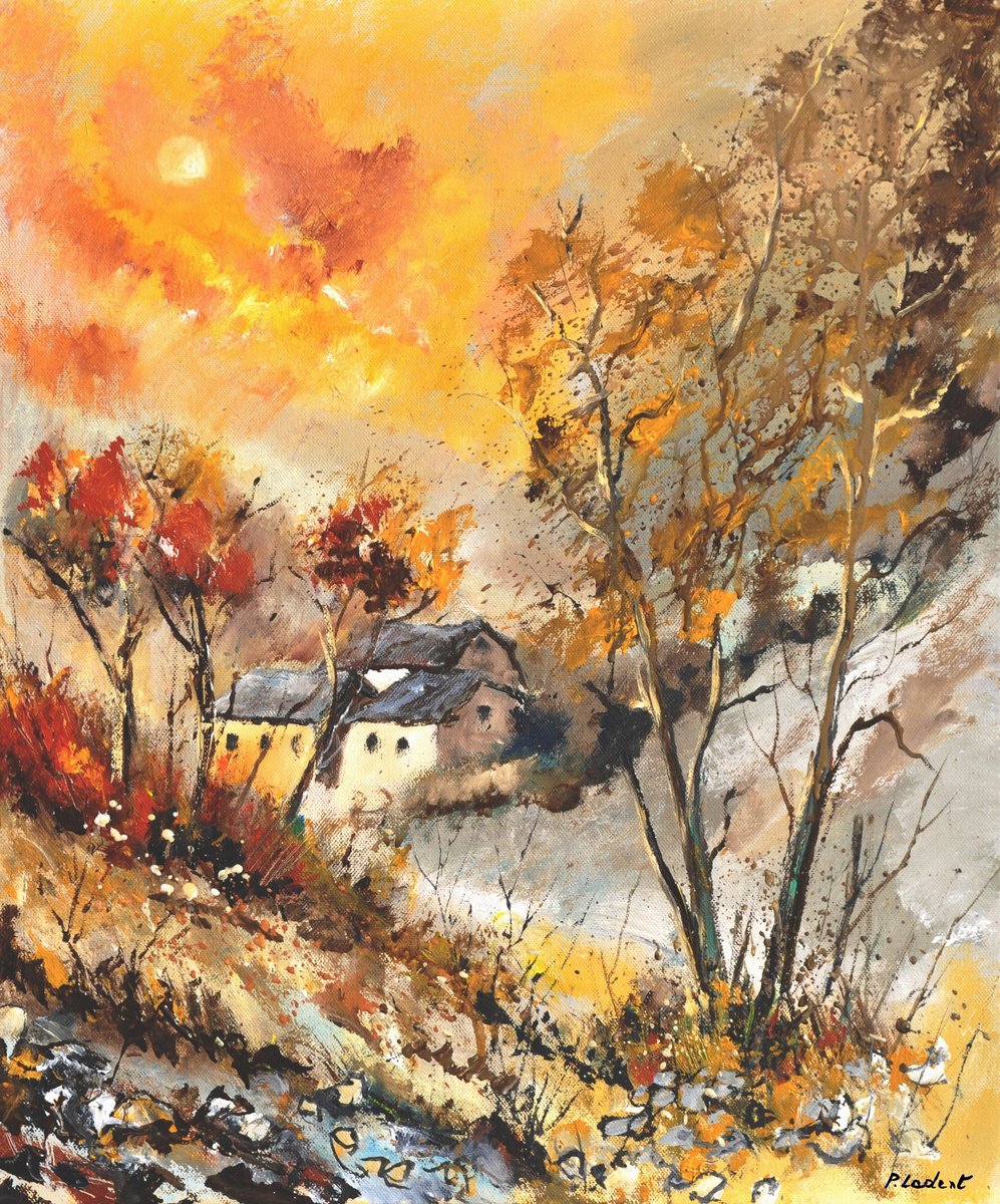 Autumnal Orange By Pol Henry Ledent, 20 X 24, Artwork For Sale On Artfinder