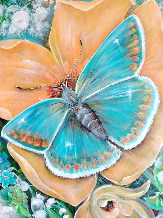 Author's painting “Azure Wings"