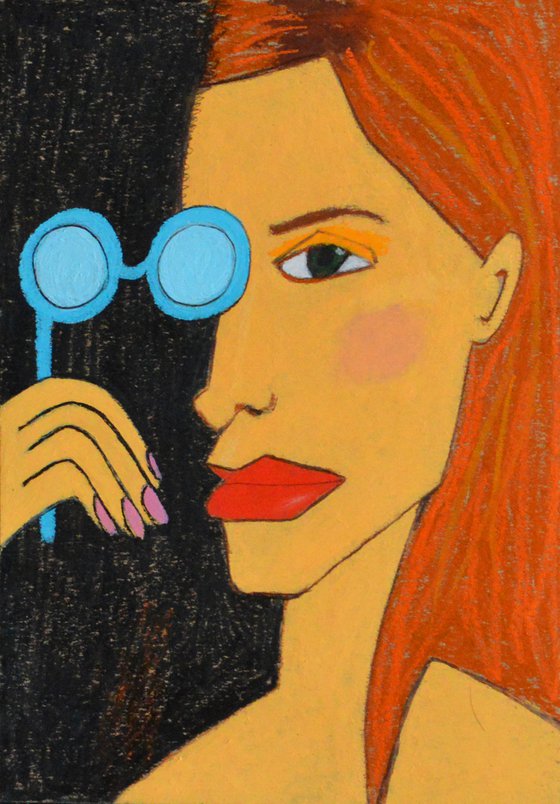 Girl with pince-nez