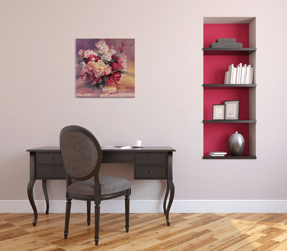 Roses. Tea for three