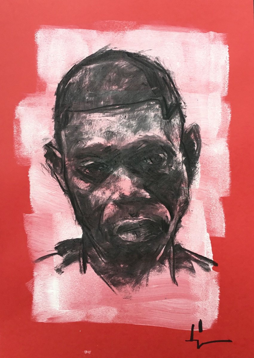 Expressive Charcoal Drawing , Hansah Study By Dominique Deve, 9 X 13, Artwork For Sale On Artfinder