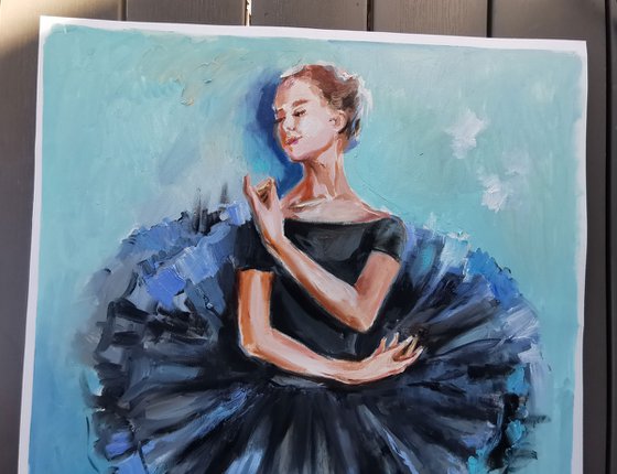 Modern dancing woman,Modern Ballet painting