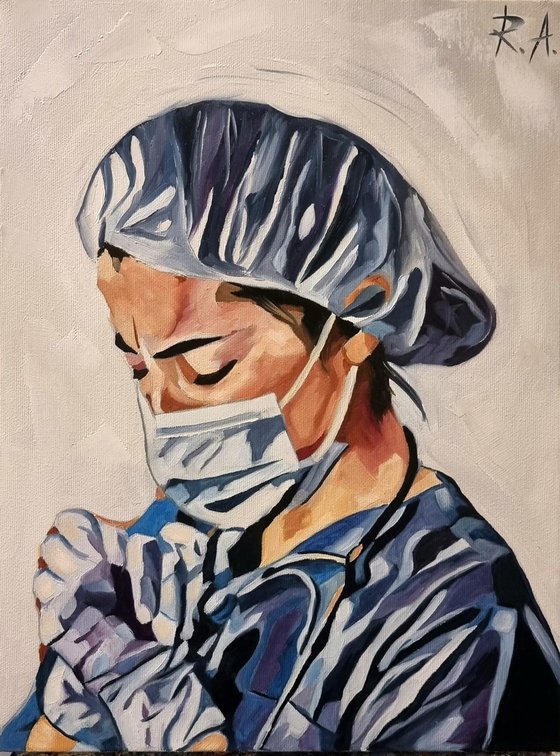 Nurse 30*40 cm - oil painting