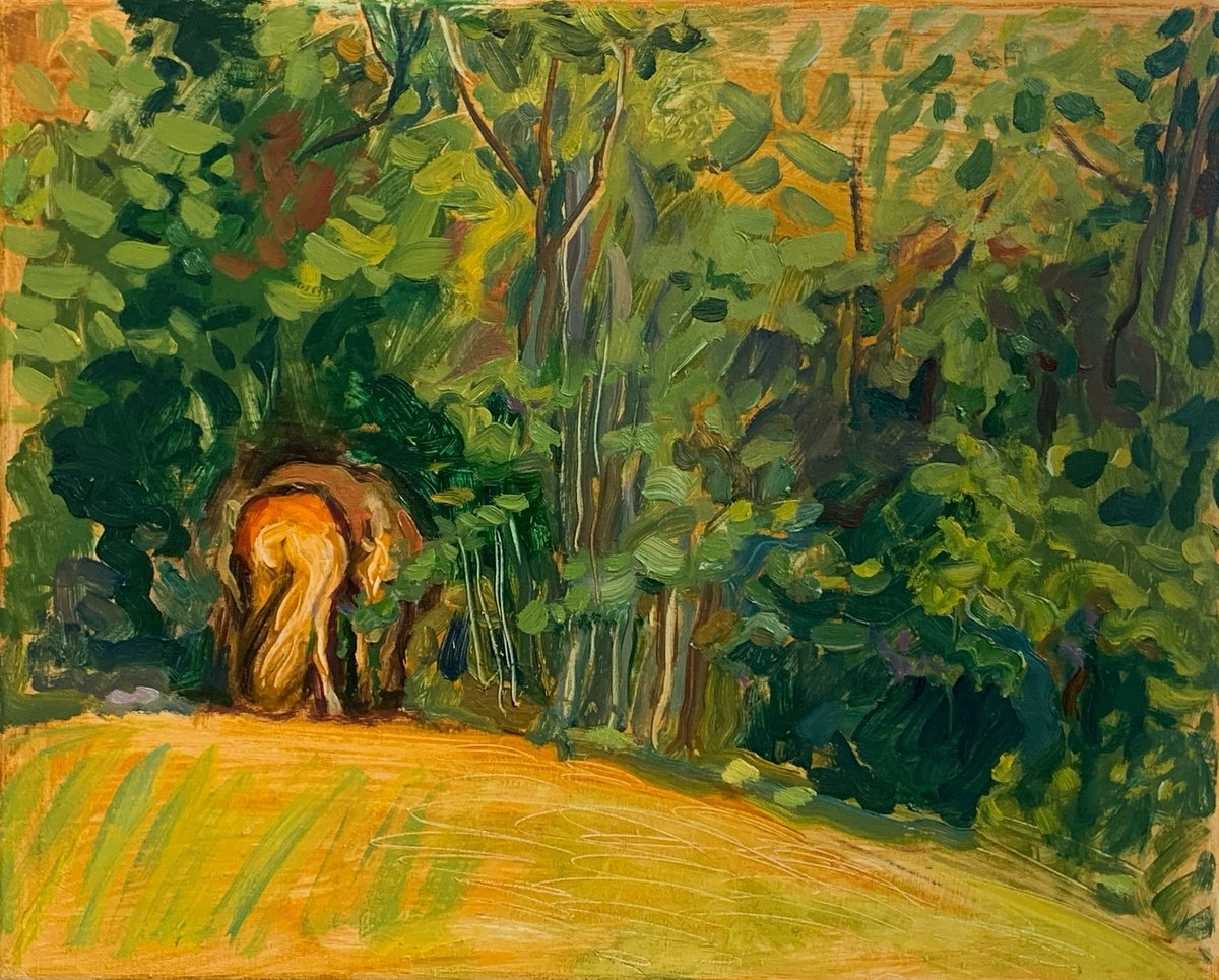 Two Small Horses By Natalia Matveeva, 16 X 13, Artwork For Sale On Artfinder