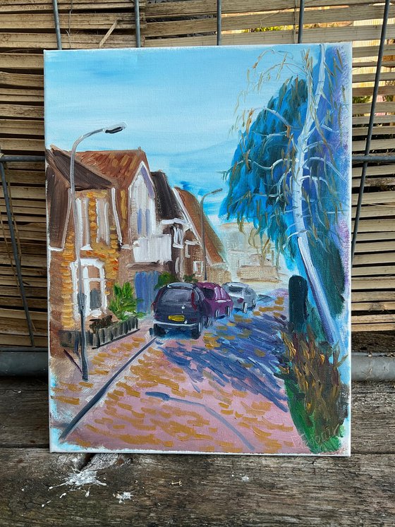 Sunny street in Beilin