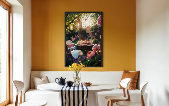 An Evening Feast Beneath the Lanterns