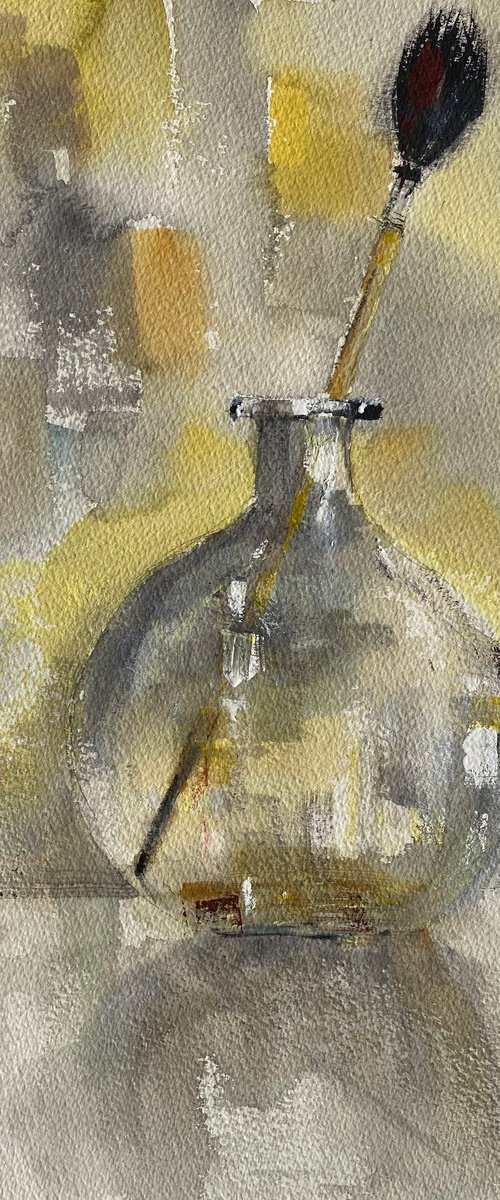 Brush and flask by Paul Mitchell