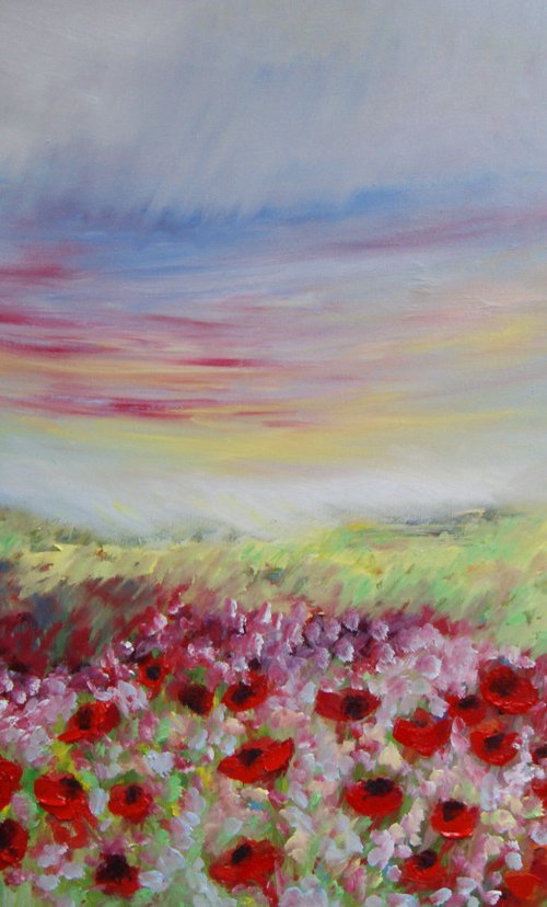 Spring Poppies by Lesley Blackburn