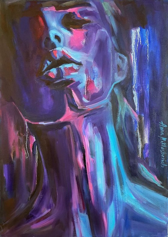 Expressionist Figurative Portrait — Uplifting
