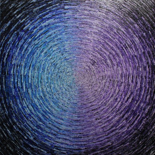 Purple blue mixed shine by Jonathan Pradillon