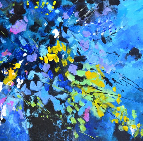 Blue abstract still life 67