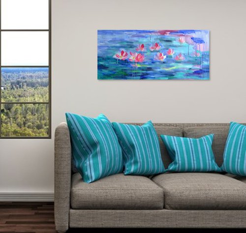 Quiet Pond - Inspired by Monet #34 by Marina Krylova