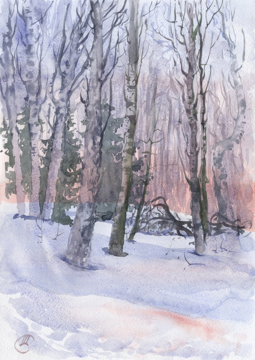 Impressionistic Drawing , Twilight By Tatyana Tokareva, 12 X 16, Artwork For Sale On Artfinder