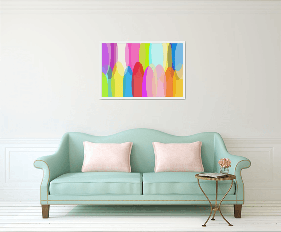 Abstract а rainbow of emotions artmodern