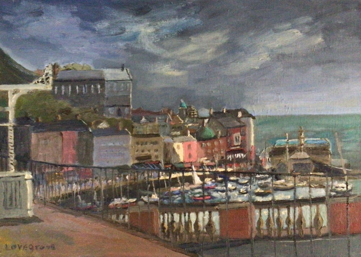 Afternoon sunlight, Ramsgate oil painting by Julian Lovegrove Art