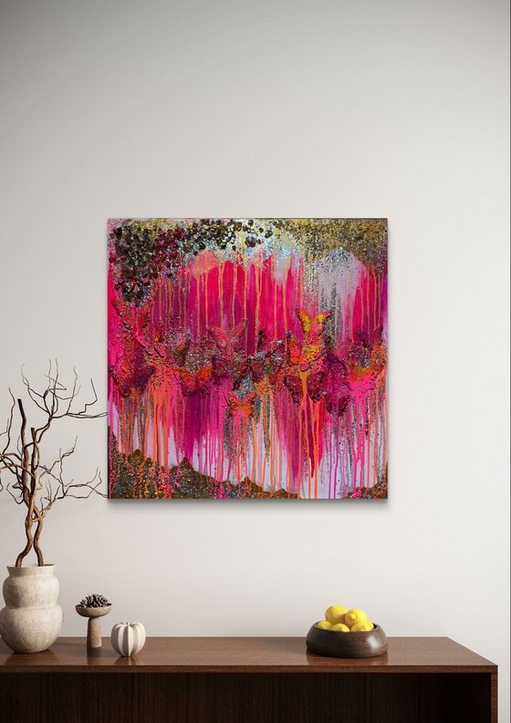 Pink wonder butterflies