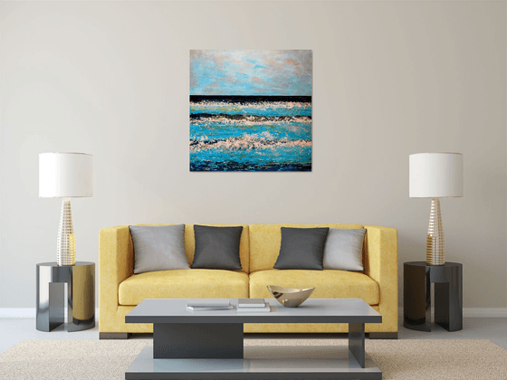 Freshwater Bay in Winter ( Large-100 cm x100cm)