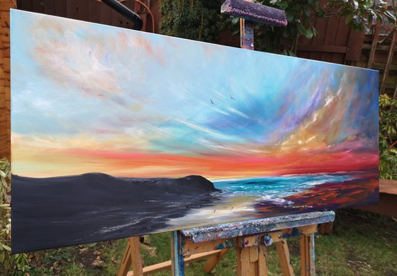 Summer Rhythms - seascape, emotional, panoramic
