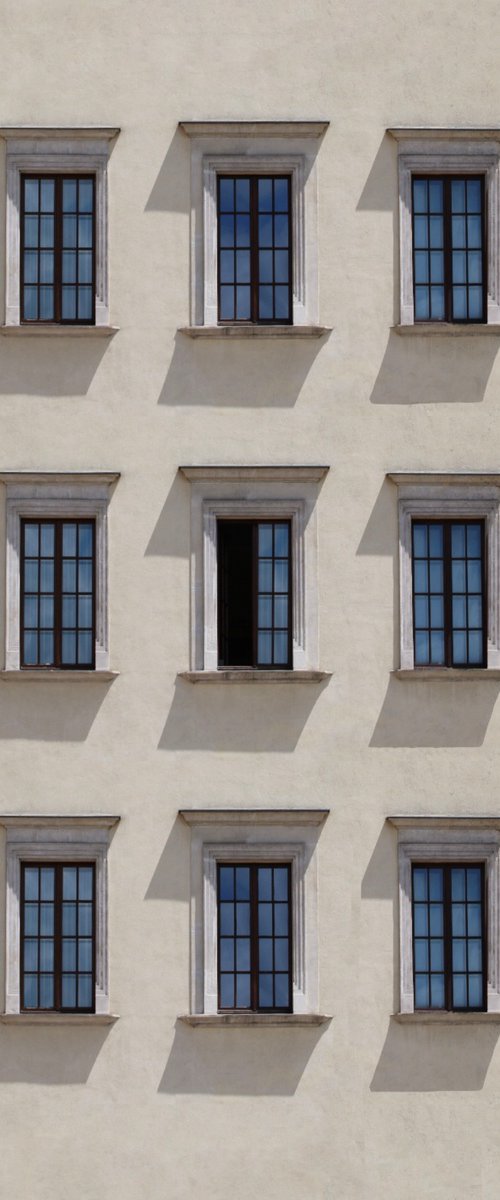 Beige and blue symmetry by Marcus Cederberg