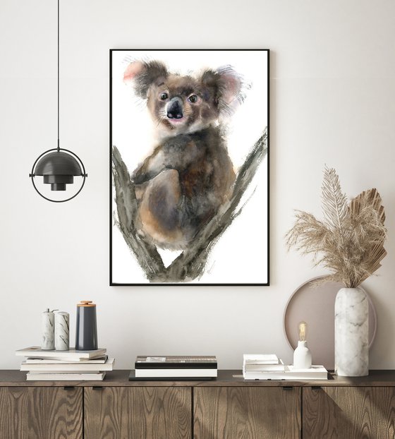 Koala - Original Watercolor Painting