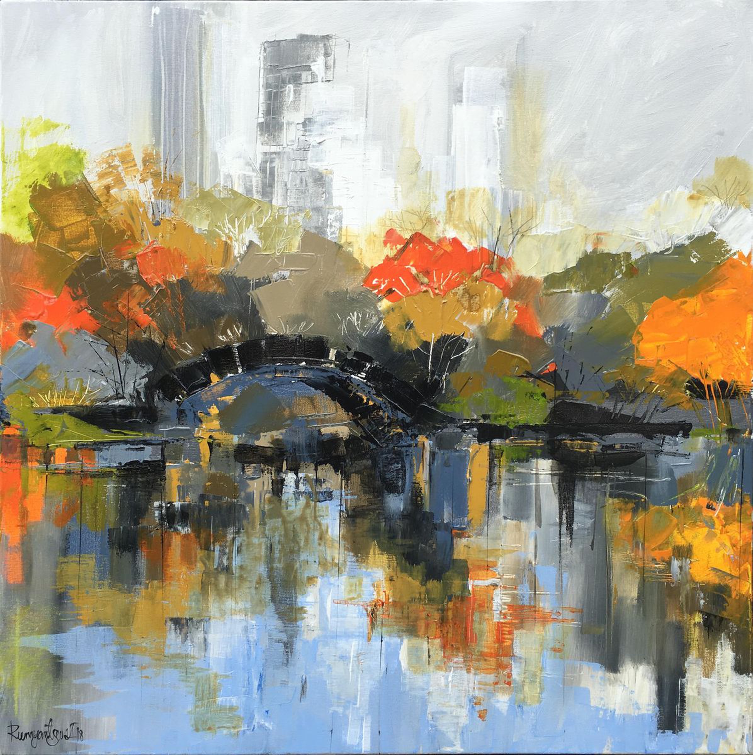 New York Skyline Central Park Fall Artfinder