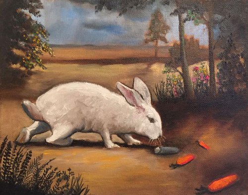 Rabbit & Reflection by Vasudeva Pitta