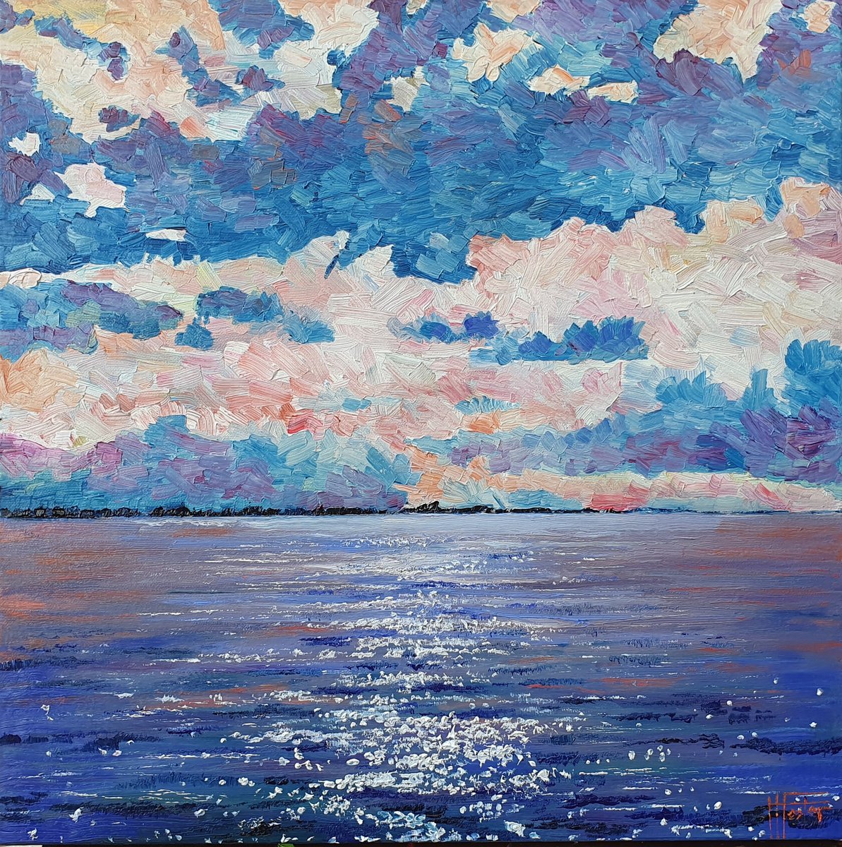 Seascape in Blue by Holly Foster