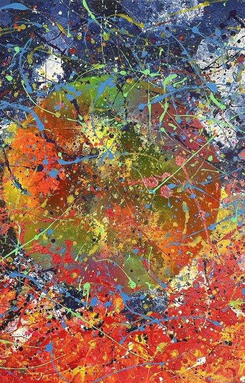 Universe Red Colors by Juan Jose Garay