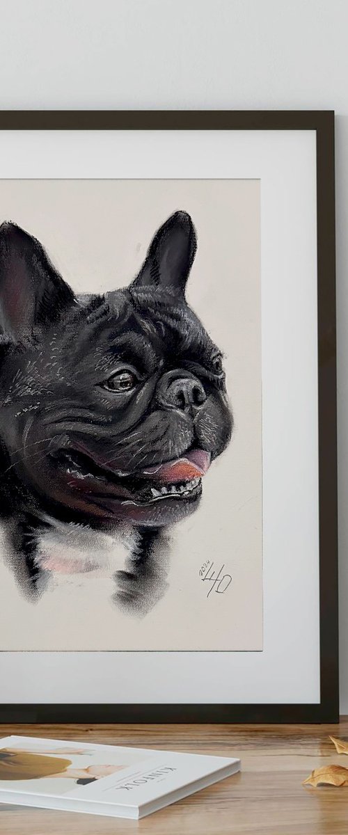 Black French Bulldog - Unique Dog Lover Gift by Julia Shilo