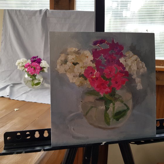 Flowers for her original oil painting