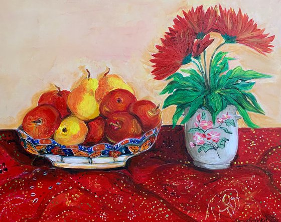 STILL LIFE IN RED